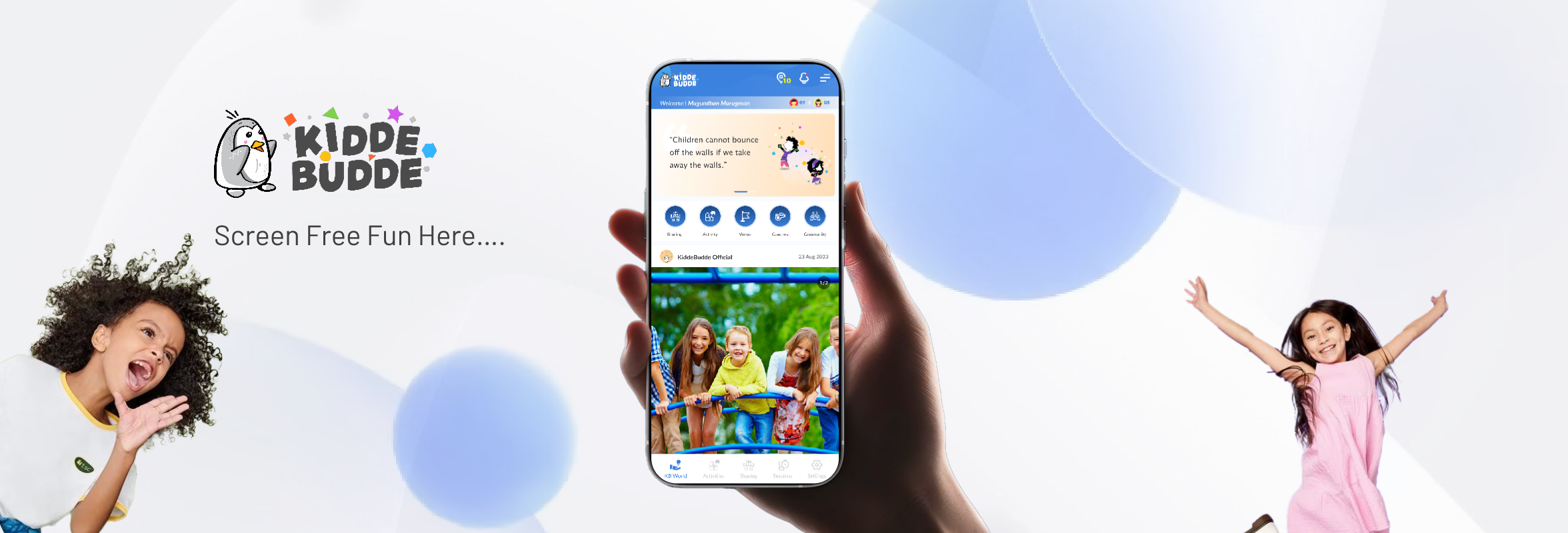KiddeBudde app banner